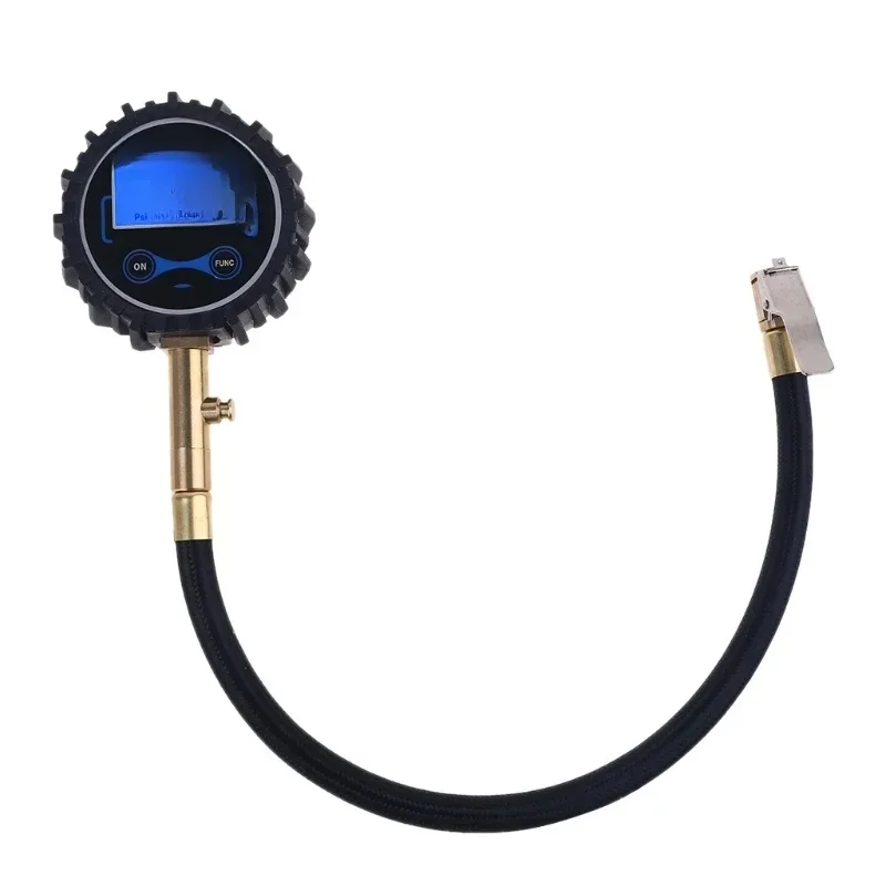 AliExpress NONE Digital Tire Air Pressure Gauge with Quick Clip Air Chuck Pressure Monitoring Tools Tester for Car Motorcycle Bicycle RV A0KF