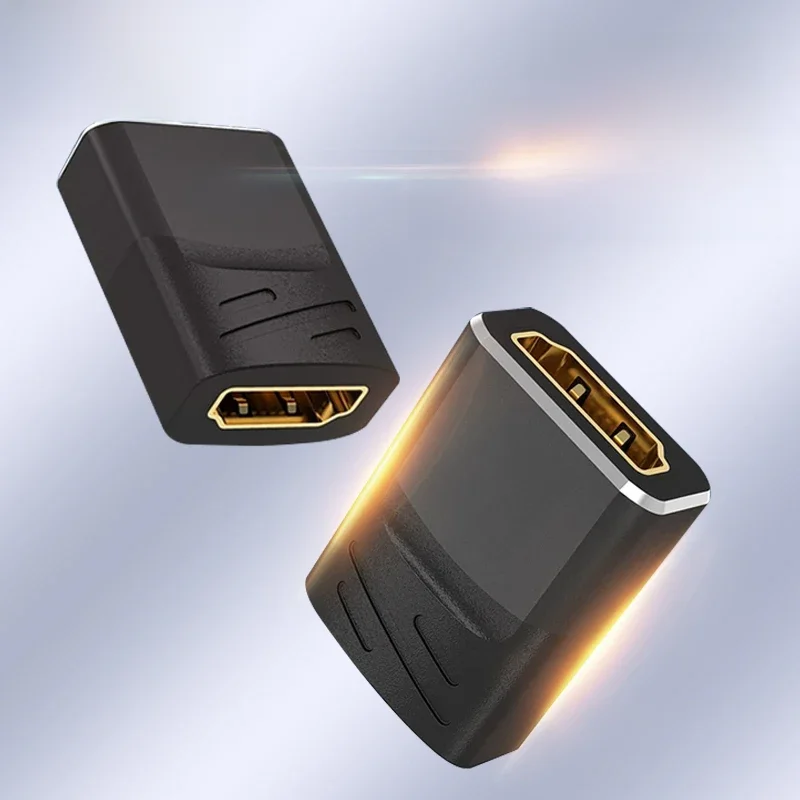 Fêmea para cabo extensor HDMI fêmea, 8K HDMI 2.1, compatível para laptop, PC, TV, PS3, PS4, monitor,