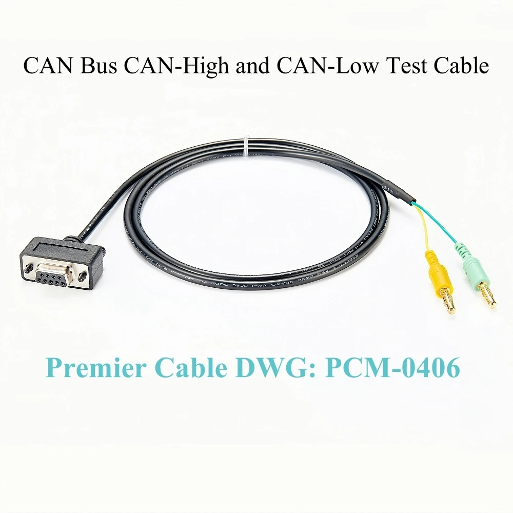 

Can And Can Fd Test Cable DB9 Female To Dual Banana Connector CAN Bus CAN High and CAN Low Test CAN Bus Troubleshooting Cable