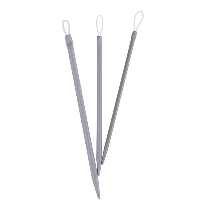 3pcs/set Big Eye Nylon Wire Knitting Needles Yarn Sewing Needles Wool Thick Knitter Apparel Sewing & Fabric Art Craft