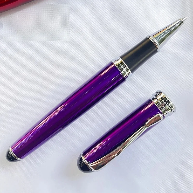 1 STKS 750 Kantoor Luxe Collectie Cadeau Zilveren Trim Metalen Busienss Roller Schrijfpen - afbeelding 2