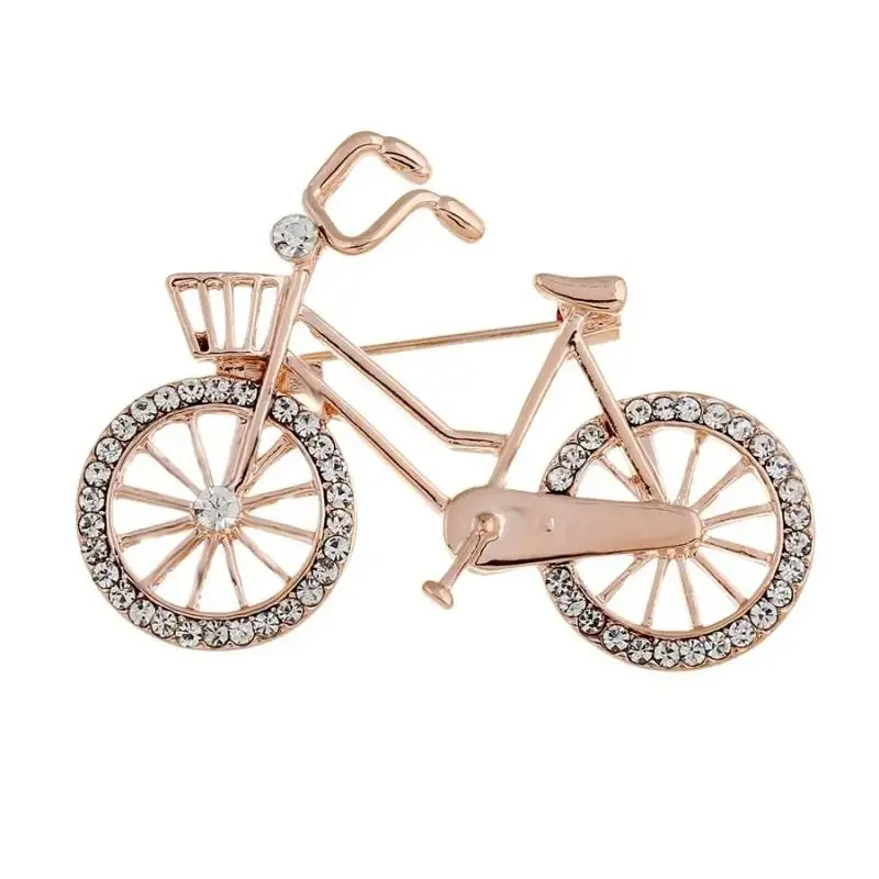 AliExpress Delicate Micro Inlaid Zircon Bicycle Brooch for Men Women Fashion Casual Backpack Clothes Pin