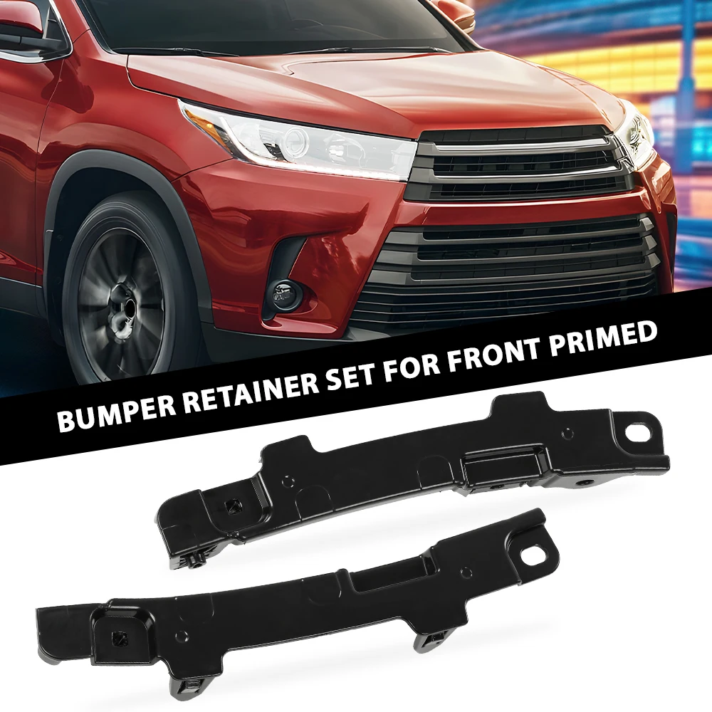 

1 Pair Front Bumper Retainers Set of 2 Fit for 14-19 Toyota Highlander 525350E050 Strong Sturdy Durable Car Exterior Protection