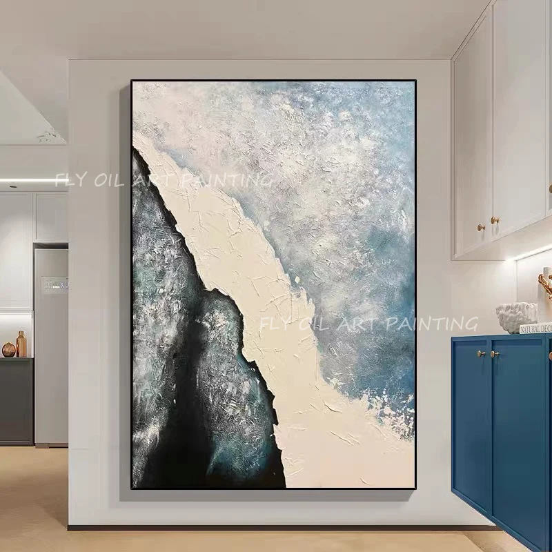 

100% pure ocean thick canvas painting abstract modern canvas wall art sitting room adornment living room decoration as a gift