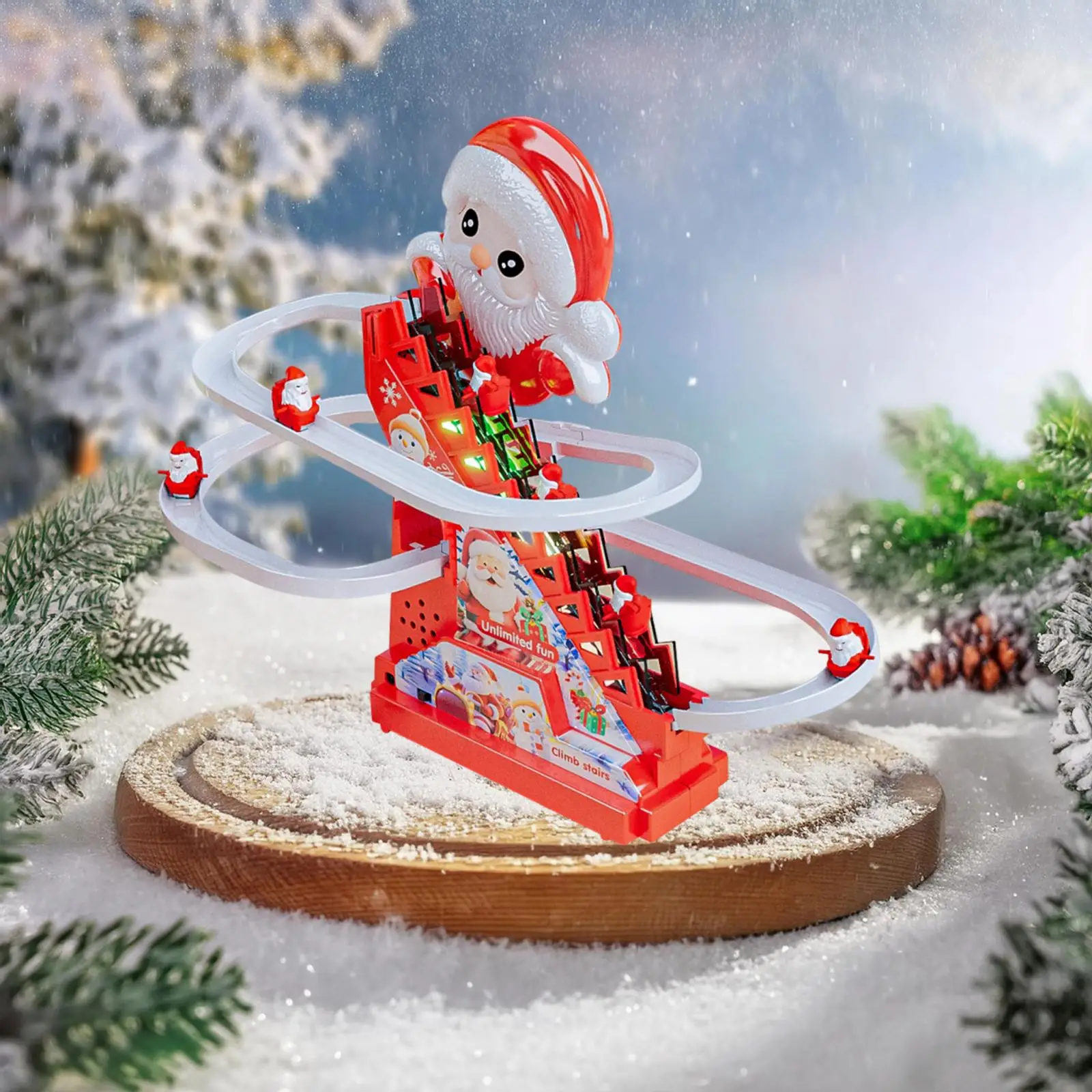 لعبة تسلق سانتا كلوز الكهربائية الإبداعية مع لعبة مسار ممتعة ألغاز تعليمية تفاعلية هدايا عيد الميلاد ديكور منزلي احتفالي #1