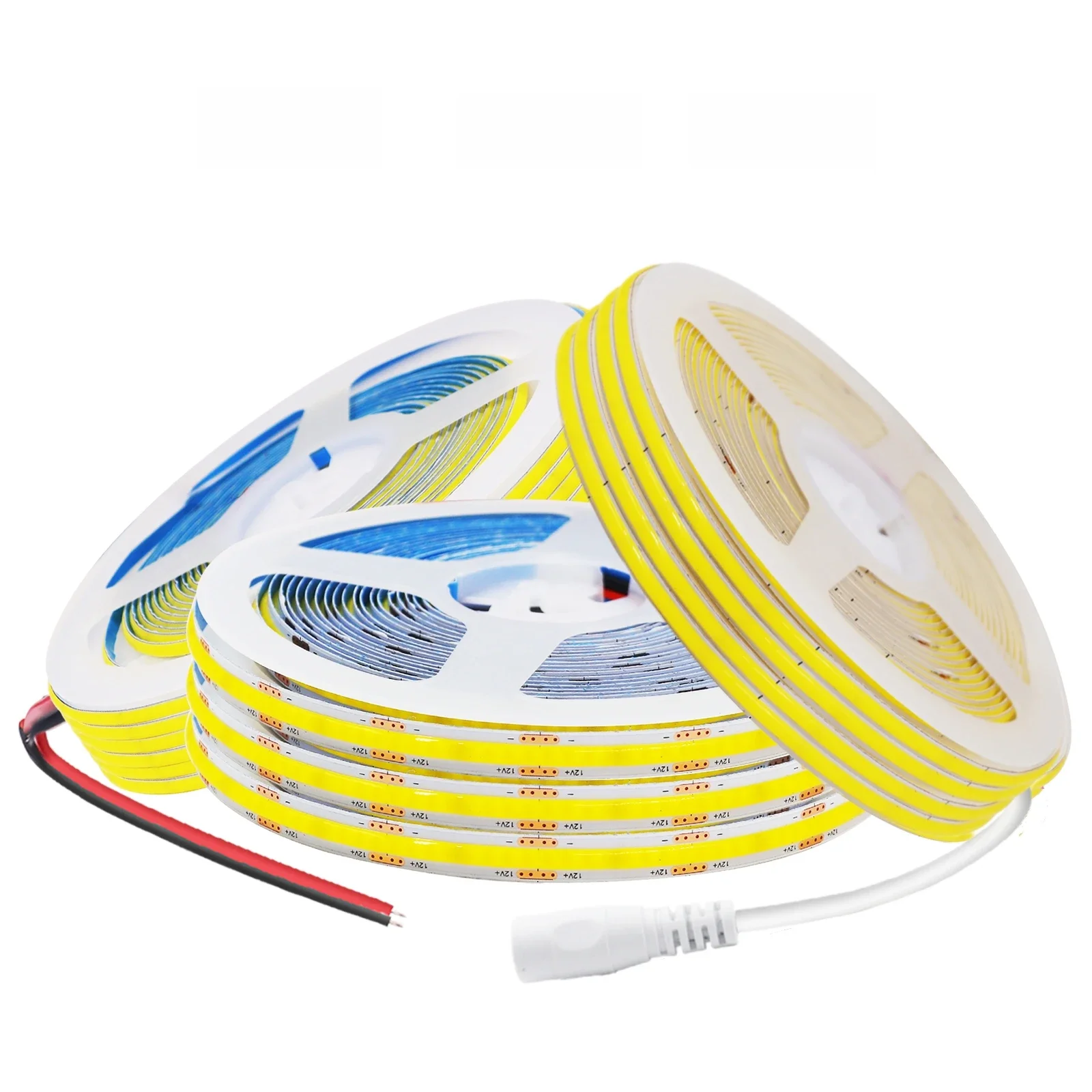 Taśma LED COB 12V 320LED/M, szerokość 3MM 5MM 8MM, elastyczna, odczepiana, o faktorze barwnym RA90, ściemnialna, liniowe oświetlenie, 3000K 4000K 6500K — zdjęcie 2