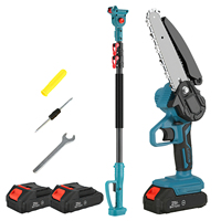 6 Inch Brushless Telescoping Pole Electric Chainsaw 2 IN 1 Cordless High Branch Saw Garden Pruning Tool For Makita 21V Battery
