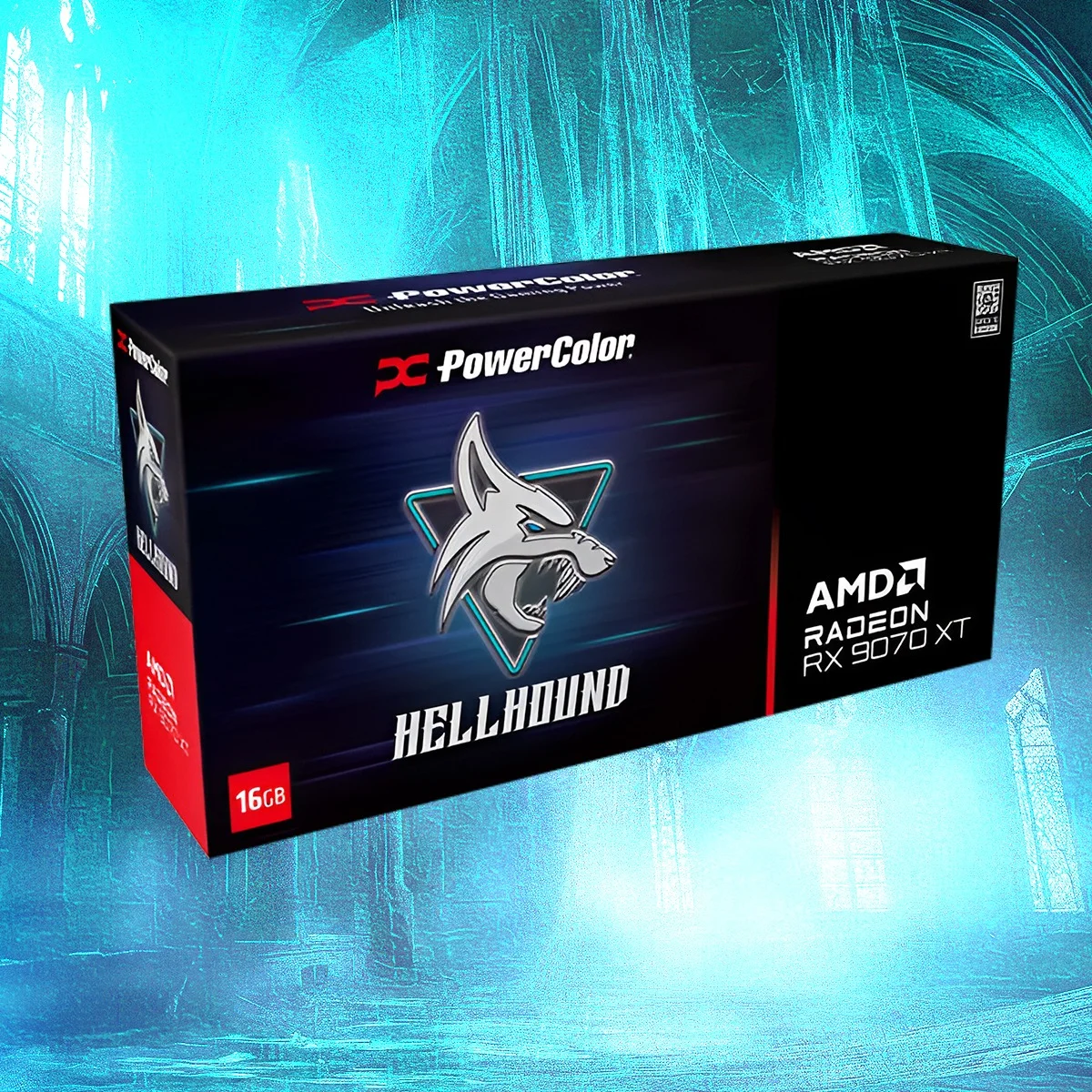 بطاقة الرسومات PowerColor Hellhound AMD Radeon RX 9070 XT سعة 16 جيجابايت GDDR6 (RX9070XT 16G-L/OC) متوفرة اليوم #1