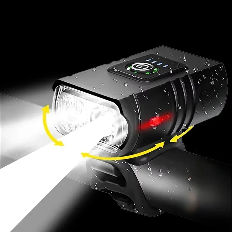 AliExpress NEWBIRTH 1000LM Bike Light 2 LED USB Rechargeable Bicycle Lights 6 Modes MTB Flashlight Bicycle Headlight for Cycling Bicycle Front Lamp