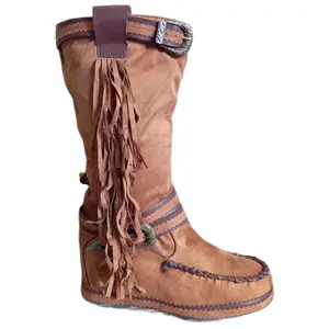 Bottes Mi Mollet Camel AliExpress