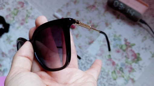 Oversized Polarized Cat Eye Sunglasses