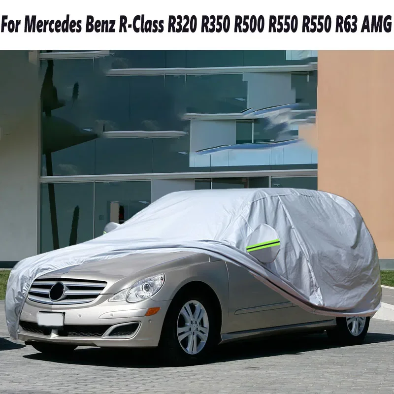 Car Cover Sun Shade Rain Snow Dust Protection MPV Cover Waterproof For Mercedes Benz R-Class R320 R350 R500 R550 R550 R63 AMG