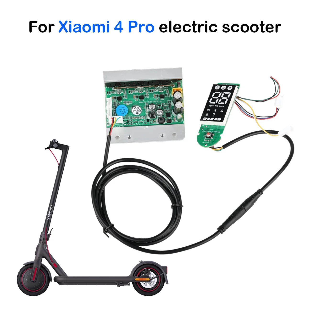 For Xiaomi 4 Pro electric scooter motherboard controller bluetooth display dashboard adapter cable Front/tail light throttle kit