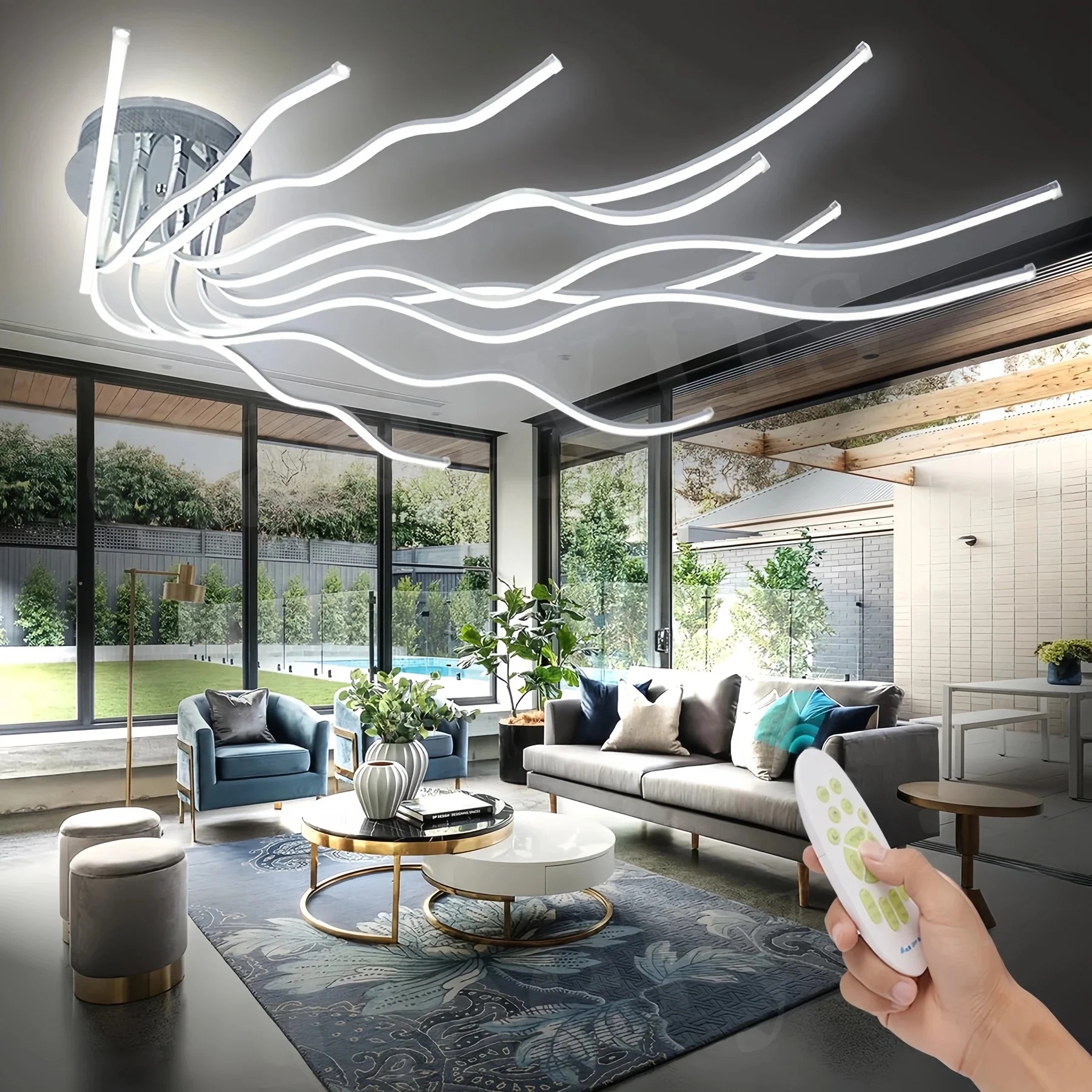Moderne led woonkamer plafond kroonluchter voor tafel eetkamer keuken bar minimalistisch design hanglampen home decor verlichting - afbeelding 2