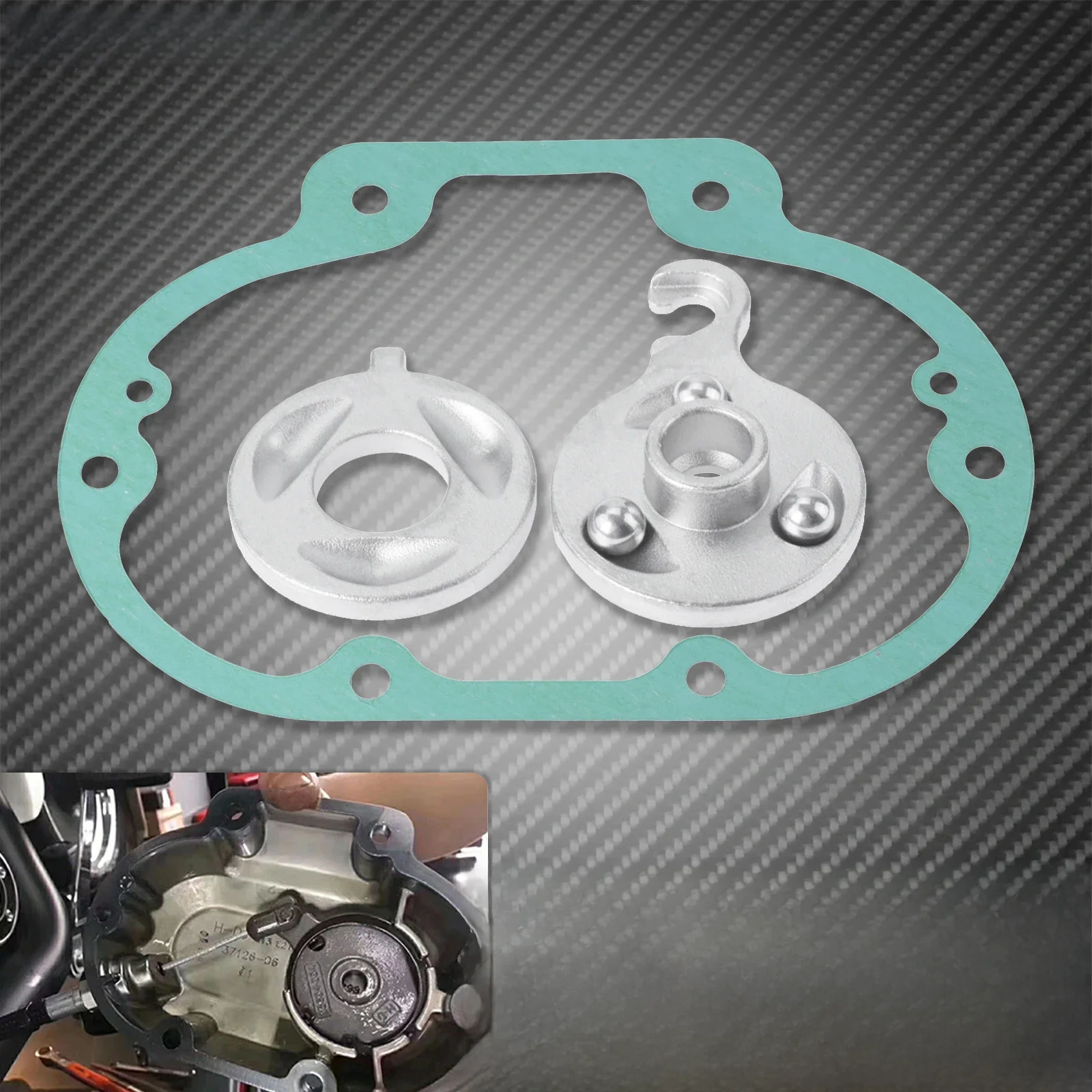 Kit de étiez ération d'Embrayage en Acier pour Moto Harley Softail, Rampe Facile à Côtelée, Installation, Fat Boy FLHC ocia 2007-17