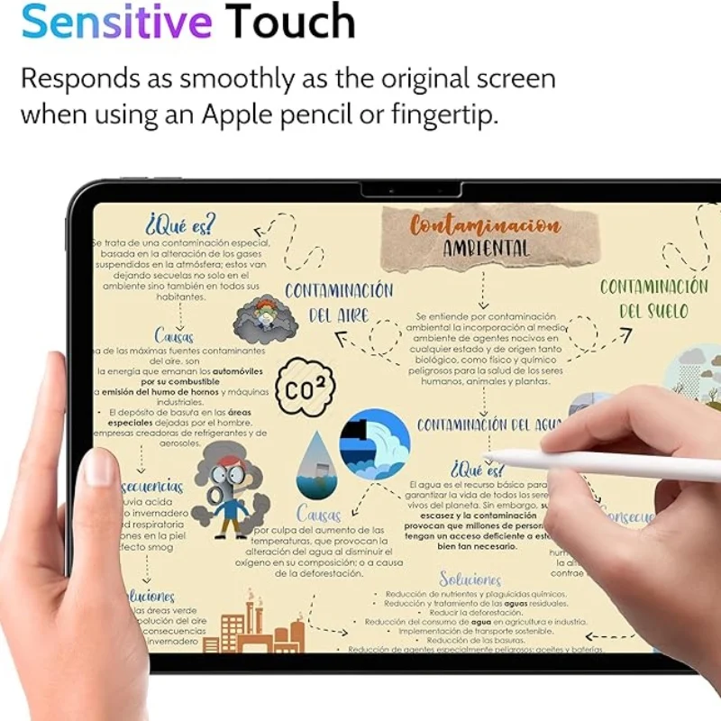 واقي شاشة مضاد للزقزقة لجهاز iPad ، واقي شاشة خصوصية ، Pro 11 ، 13 ، Pro ، Air 5 ، 4 ، 3 ، 7 ، 8 ، 9 ، 50 ، Mini 6 ، الجيل العاشر