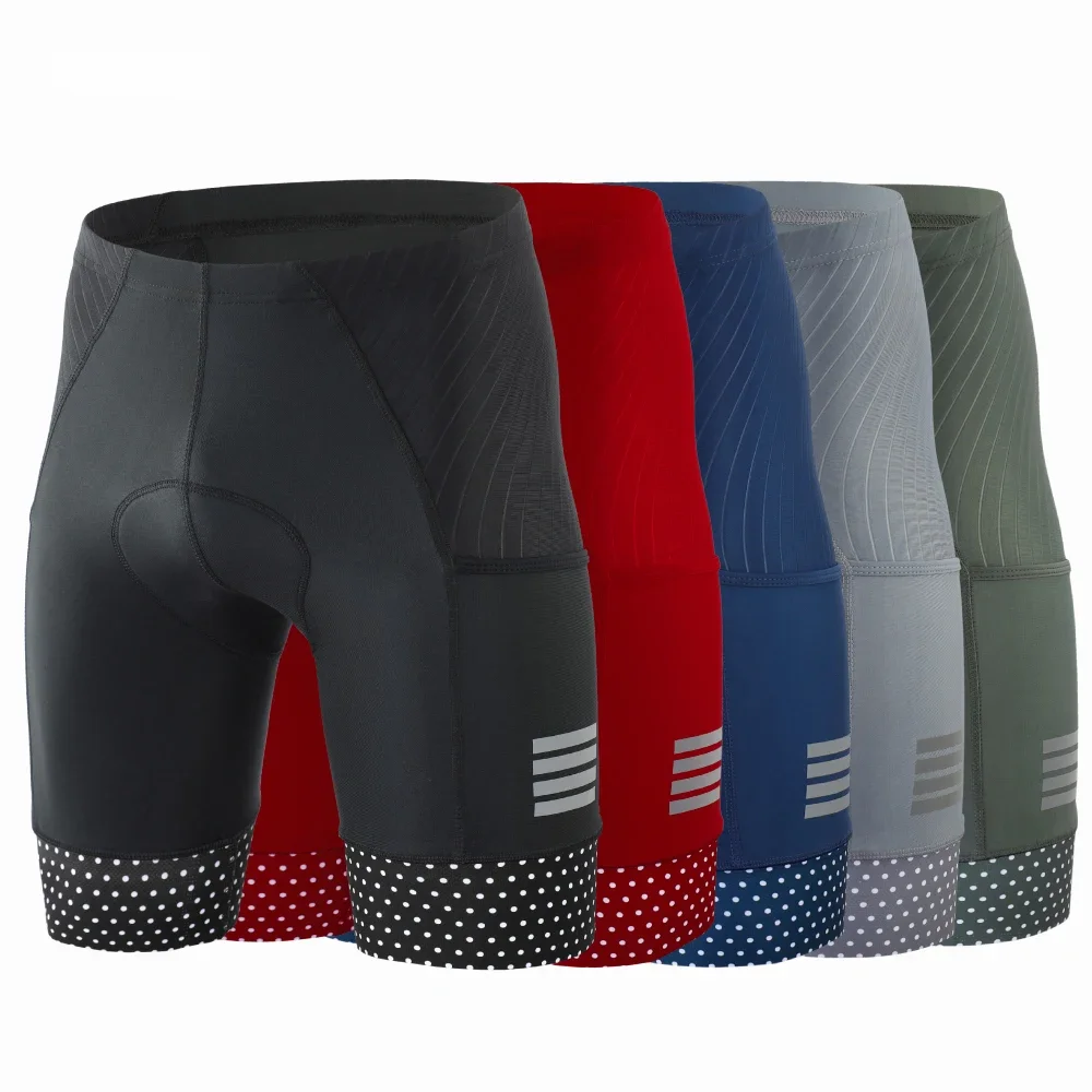 AliExpress KEMALOCE Cycling Shorts Men Blank Black&Grey&Red Gel Pad Summer Bike Shorts Road Racing Compression