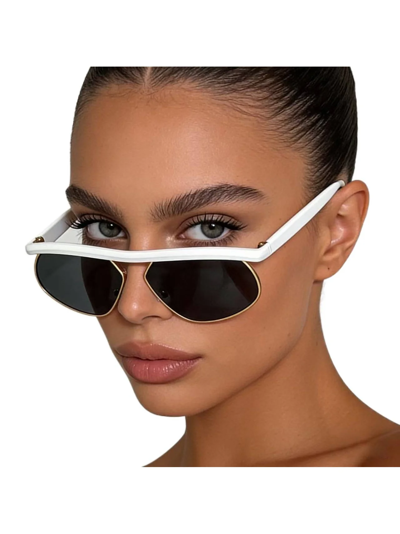 

Future Wind Tech Sunglasses, Personalized Half-frame Cycling Goggles, Trendy Punk Style, Super Cool Street Style Sun Glasses