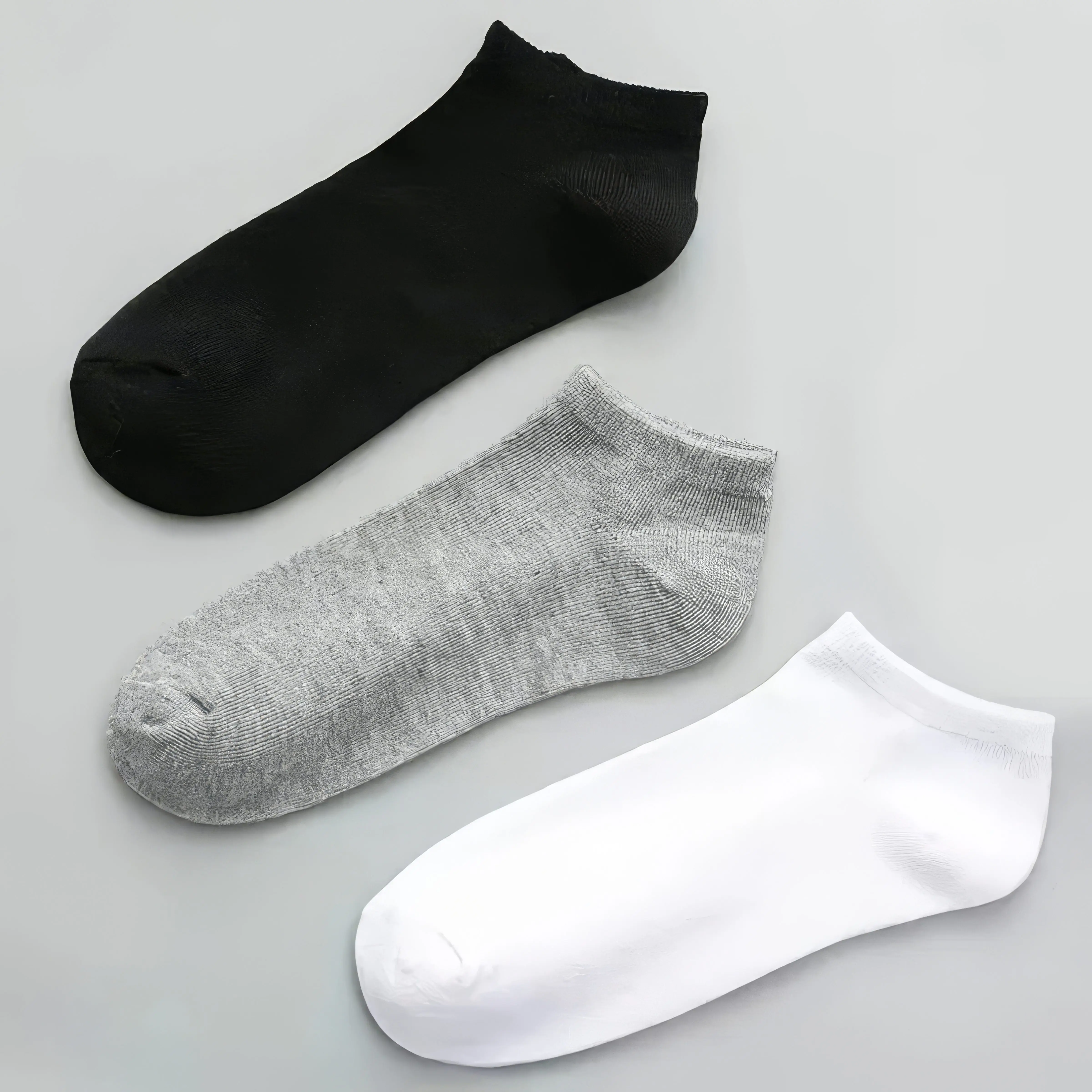 5/10 Pairs of Black, White and Gray Socks, Classic Style, Soft Fabric, Durable, The Best Gift for People, Daily Essential