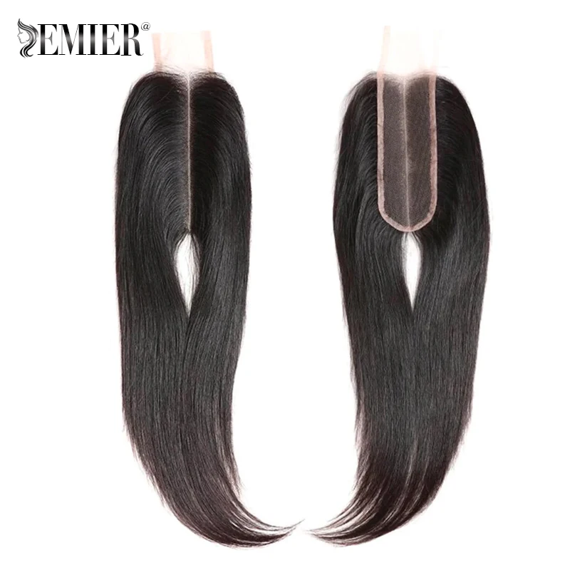 Straight Hair Kim Closure 2x6 HD Lace Middle Part Swiss Lace Human Hair Closure For Women Brazilian Remy Hair Closure piece