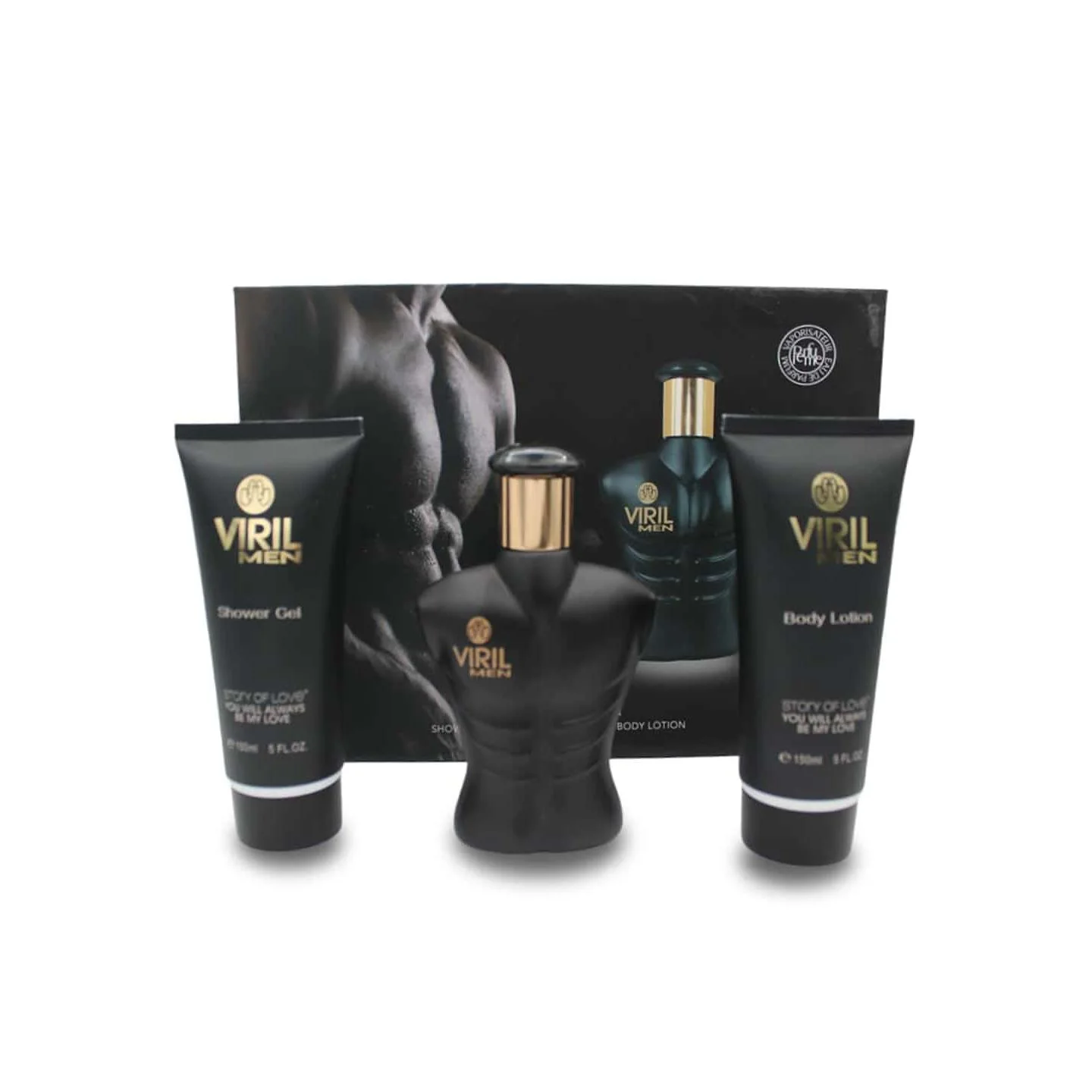 طقم عطر وغسول رجالي 3 قطع