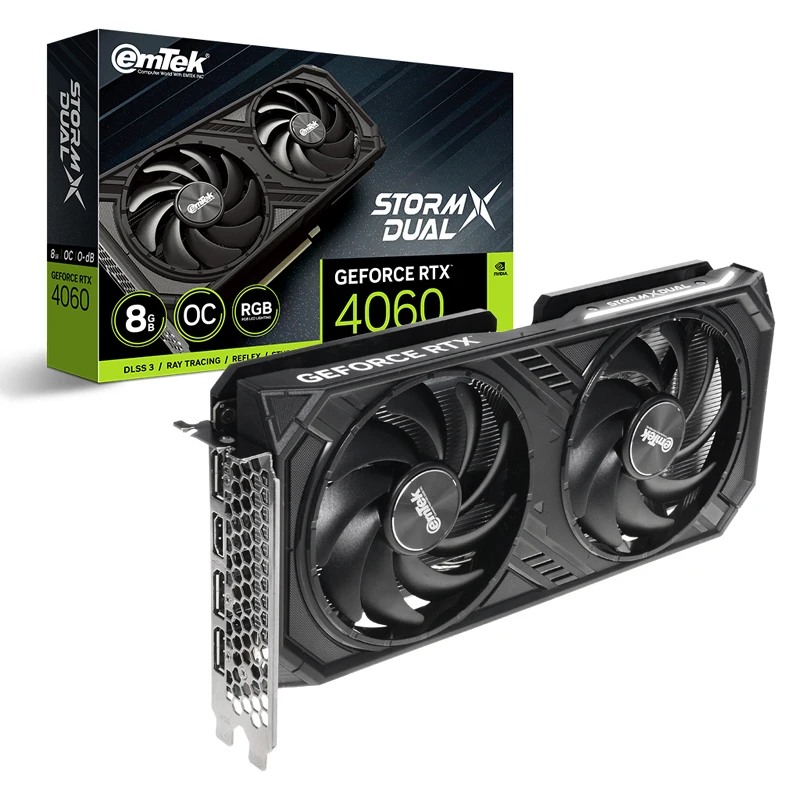 Emtek GForce RTX 4060 STORM X Dual OC D6 8GB