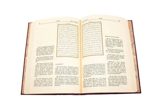 Quran and Translation in Russian Koran Book Paperback Paperbound Soft Cover Kuran Muslim Holy Scripture Language Coran Islamic