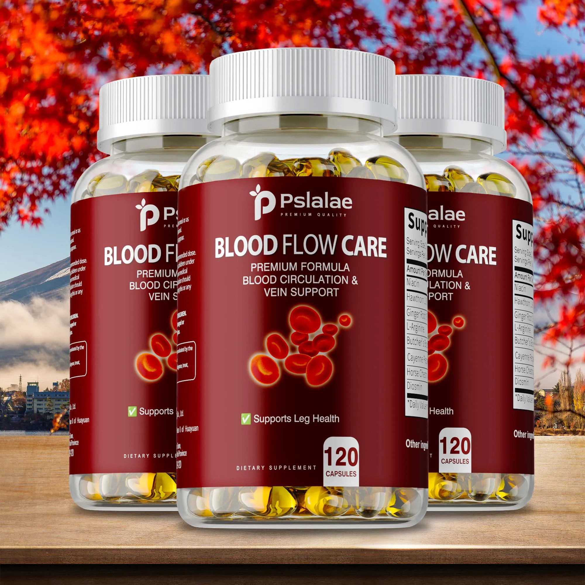 Blood Flow Care - Balance Blood Pressure, Support Heart, Cardiovascular Health, Promote Blood Circulation - 120 Capsules