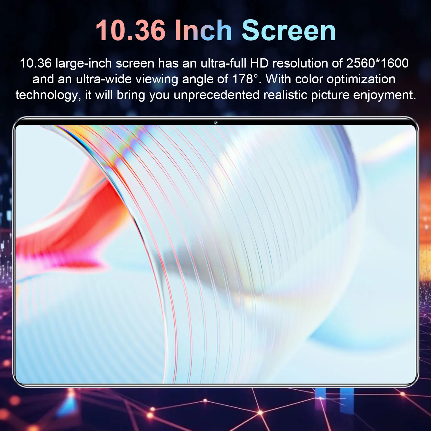 High Rating 10.36" Android 13 14 Core Chip Multifunctional Touch Tablet,16Gb+1Tb,20000Mah Long Battery Life,Dual Sim 5g Stable Wifi, Slim Tablet for Family Entertainment