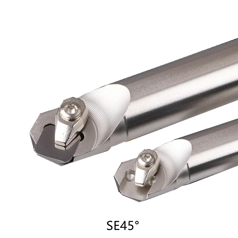 SE 45° Milling Fast Feed Cutter Lengthened SEEN1204 Handle Alloy Cnc Hardened Aseismic Rod Machine Inserts Tool milling cut