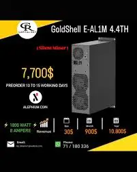 BR BUY 2 GET 1 FREE E-AL1M Goldshell 4.4TH/s 1800w