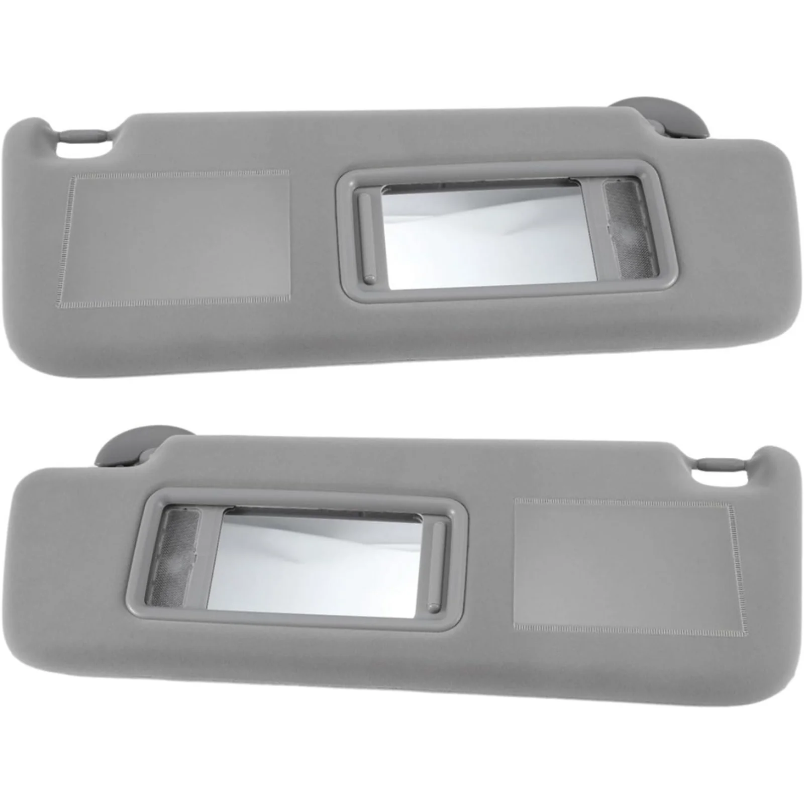 Zonneklep met make-upspiegel voor Toyota Prado (2002-2009) Beige en grijs - Links, rechts of volledige set (74320-60850-B1)