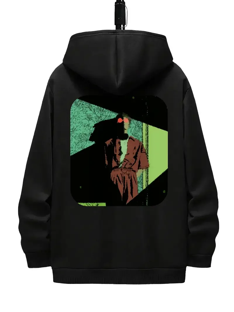 

New high quality men's printed hoodie, cotton breathable men's cool trendy casual hoodie streetwear