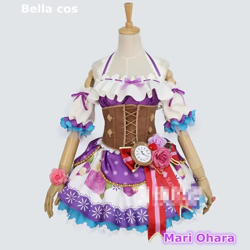 Custom Size Lovelive Sunshine Aqours Mari Ohara Cosplay Costume Valentines Awake Idolized Dress Halloween Anime Outfits Clothes