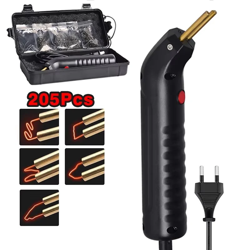 Plastic Welding Machine Kit – Automotive Bumper Crack Repair Gun with Hot Stapler & Soldering Iron (Garage Tool)