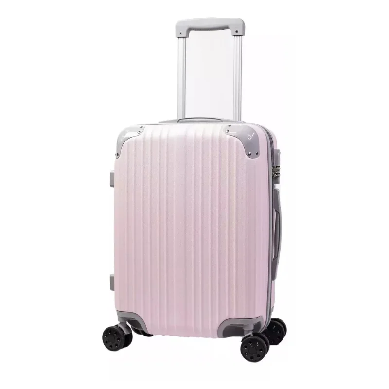Maleta de mano Carry on color rosa pastel de 20 Pulgadas