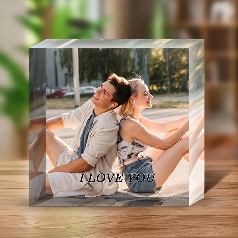 Custom Photo   Acrylic Personalized Gift For Family Mom Friends Birthday Anniversary Wedding Valentine