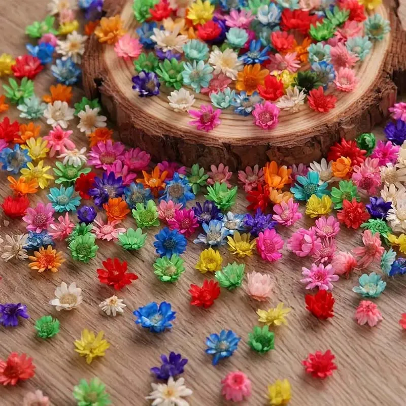 

1 коробка мини-цветов для поделок — реалистичные цветы из тисненой смолы, идеально подходят для ювелирных изделий своими руками, сережек, форм из эпоксидной смолы, свечей