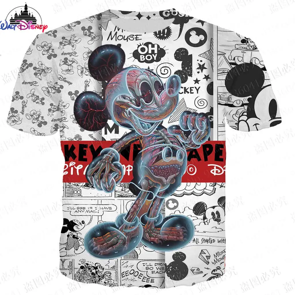 Mickey Mouse Disney men women casual style 3D High Quality print Summer Casual Streetwear Tee Tops Donald Duck Cartoon