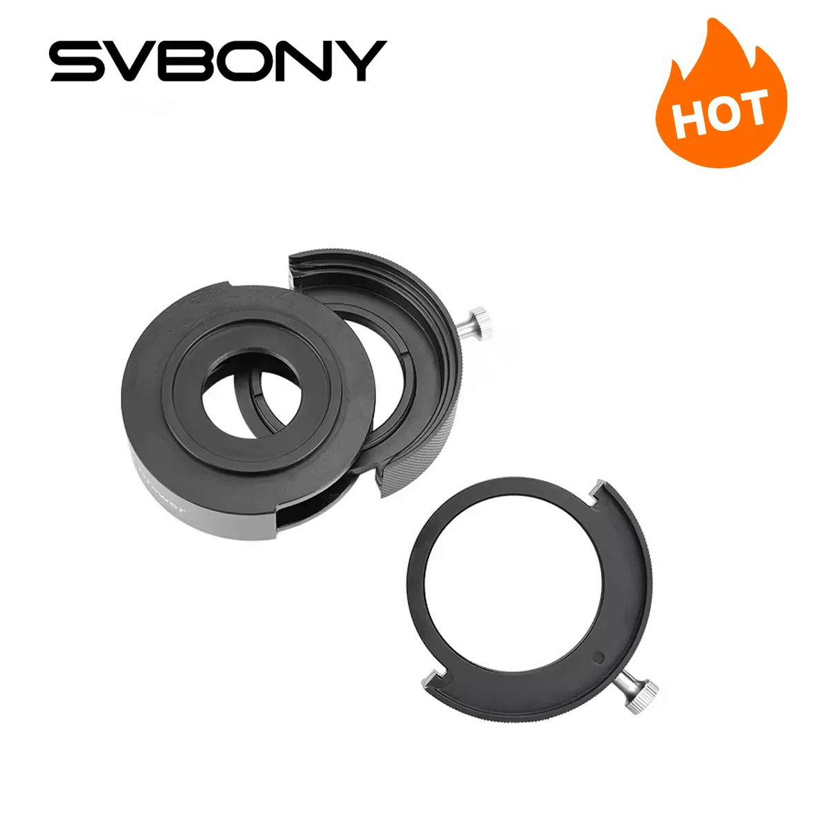 SVBONY Full Metal 2inch Filter Holder for SV226 Filter Drawer Black  Telescope Filter Drawer Slider 2 inch for Astrophotography