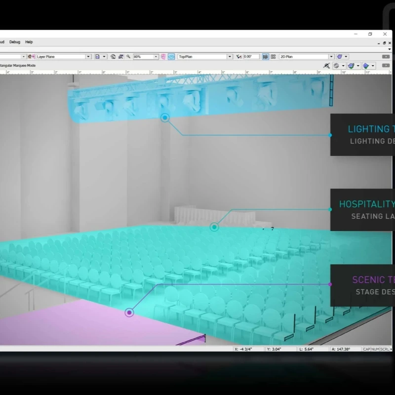 Spotlight Vectorworks 2024 Full Modules - for Mac or Windows Professional 3D Stage Lighting Simulation for Stage, Event, Concert