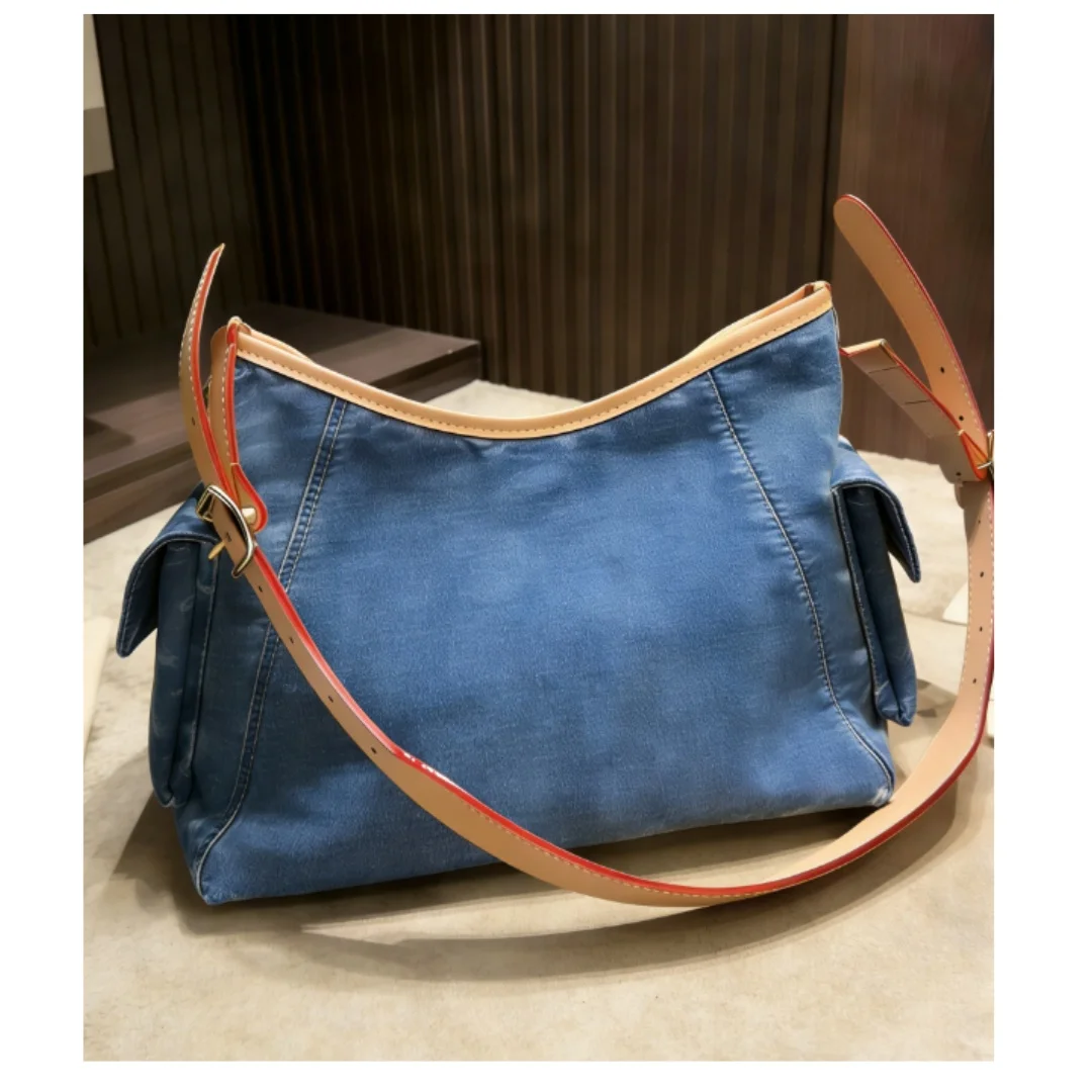 

New Size 29*22 Women's Fashionable Denim Handbag No Box