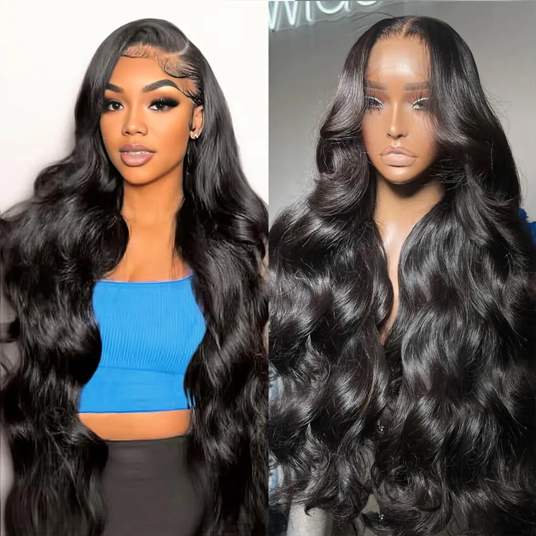 30 40 inch Body Wave Lace Front Wigs Human Hair 13x6 13x4 Hd Lace Frontal Wig Pre Plucked 180% Density Body Wave Wig Human Hair