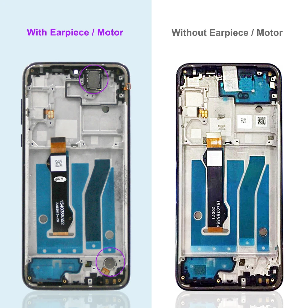 For Motorola Moto G8 Plus XT2019 XT2019-2 LCD Display Touch Screen Digitizer Assembly For Moto G8Plus Screen with Frame Replace