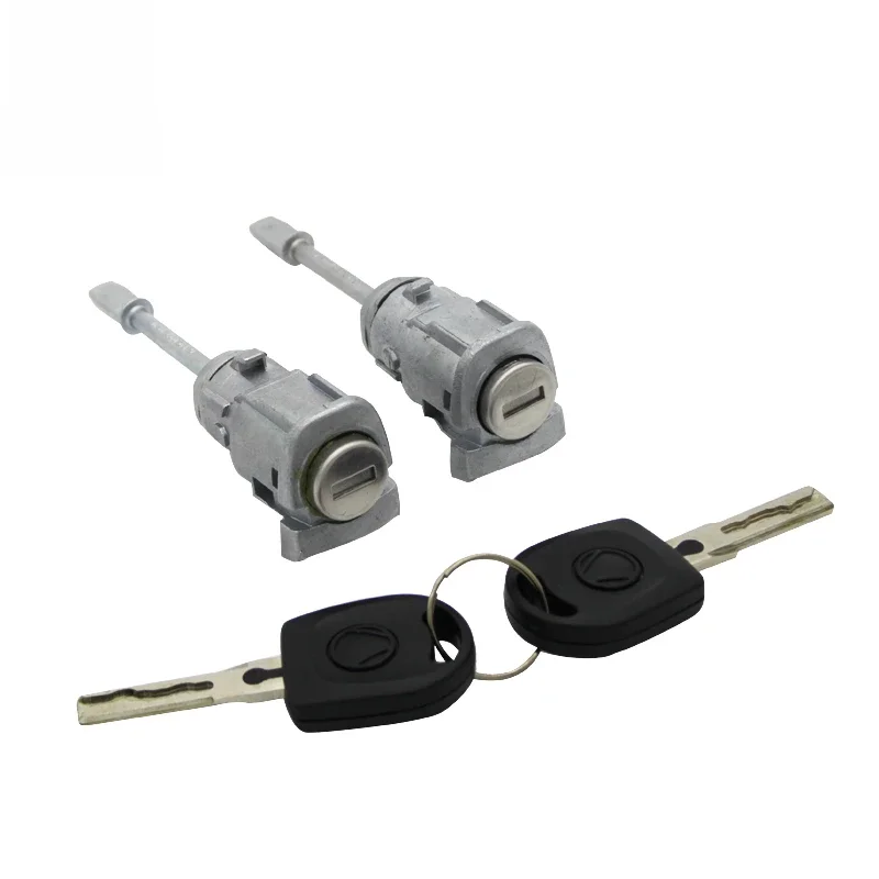 6L3837167/168B do VW SEAT IBIZA CORDOBA CADDY LEWY PRAWY ZAMEK DRZWI CYLINDER Z 2 KLUCZAMI AL012 — zdjęcie 2
