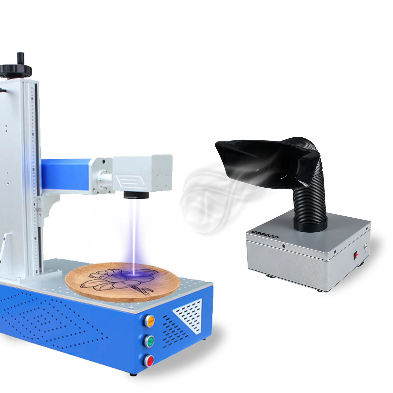 TT-P1 Laser Engraving Machine Fume Extractor Smoke Purifier With Dust Purification System For Co2 CNC Laser Engraver Filter