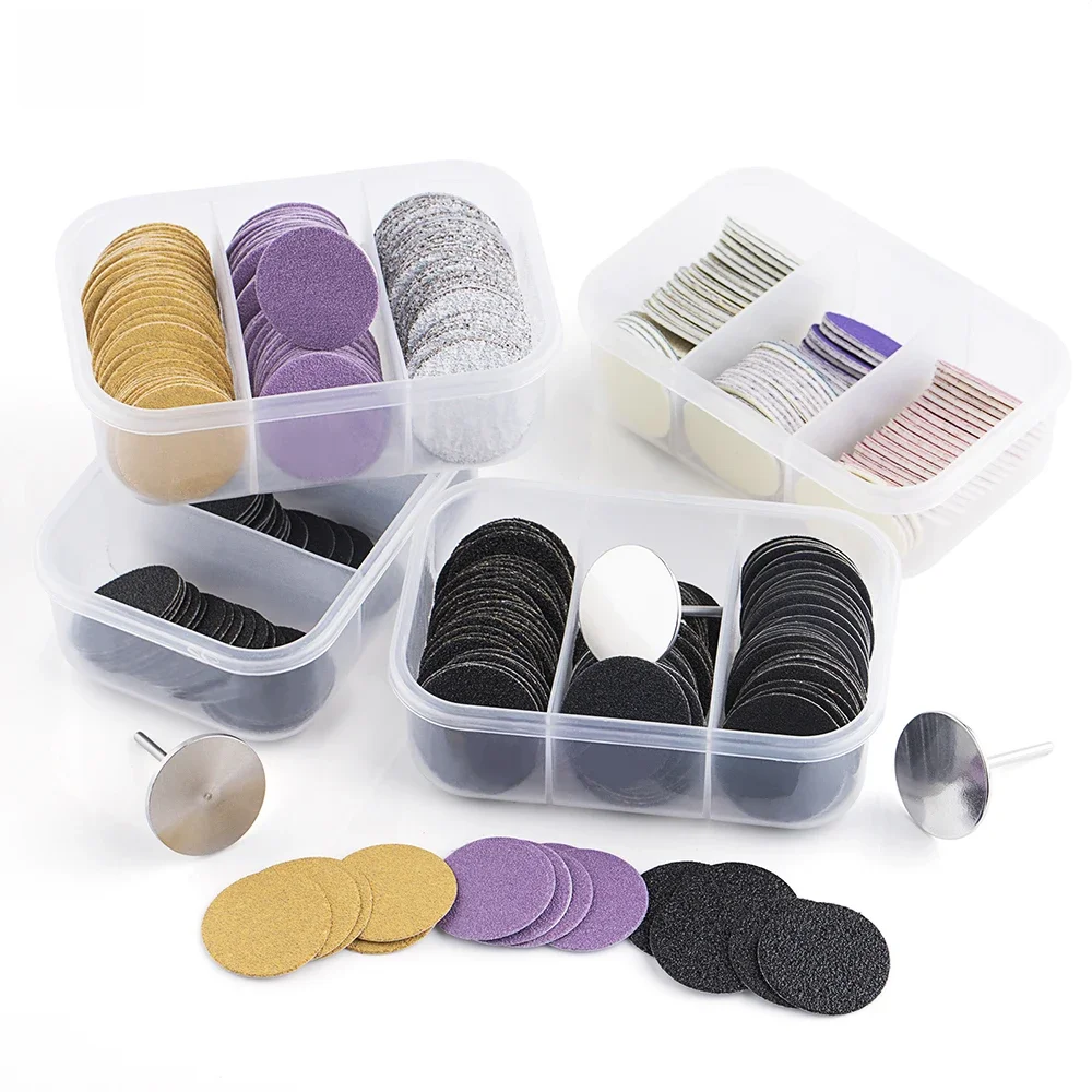 BNG 60Pcs/Box Pedicure Disc Callus Remover Pedicure Tools Professional Foot Files Replaceable Sandpaper for Feet and Heels