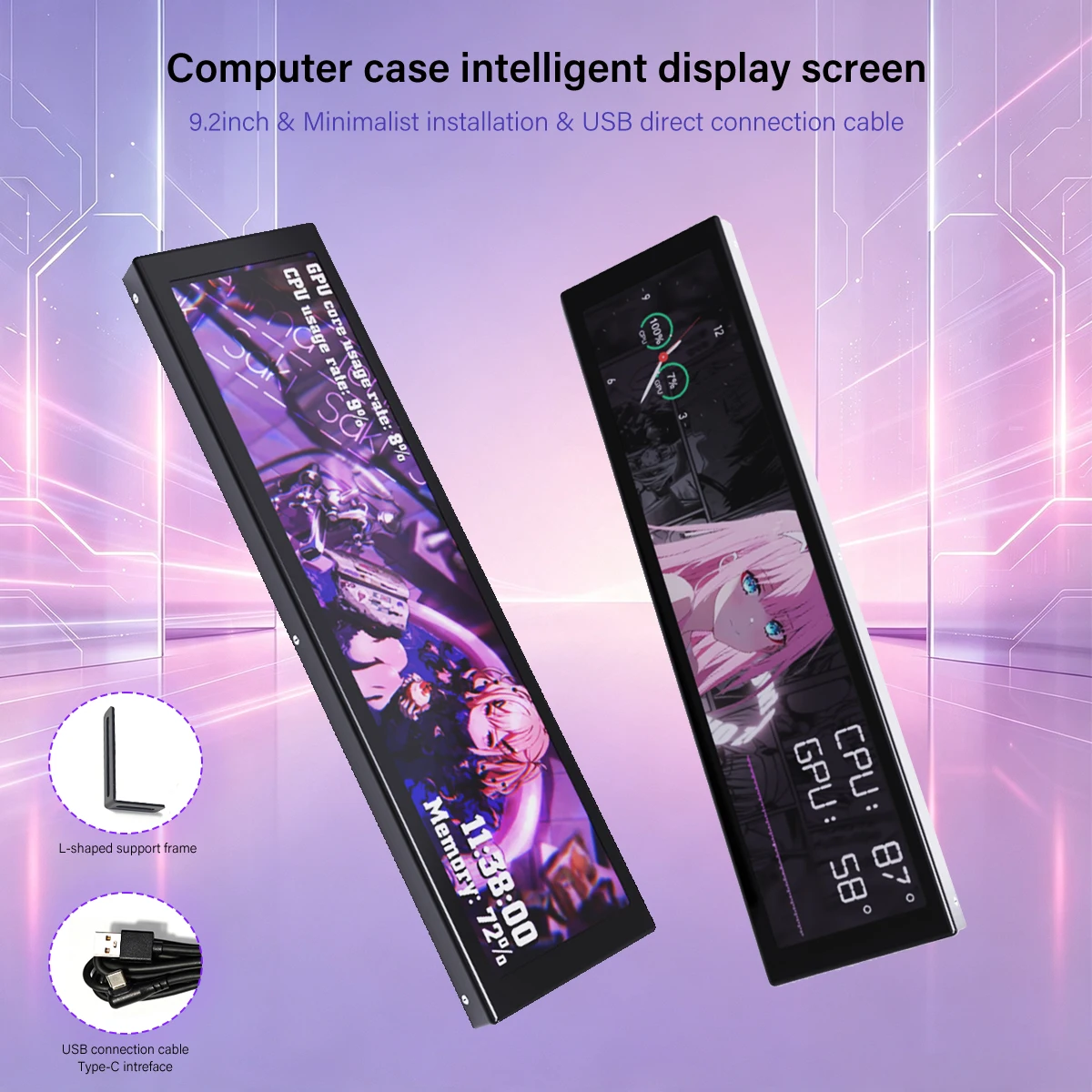 92-inch-pc-case-secondary-screen-usb-type-c-direct-connect-cpu-gpu-temp-monitor-diy-theme-display-long-strip-ips-screen