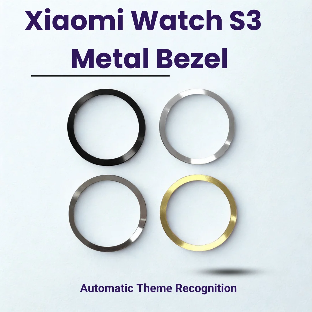 Для часов Xiaomi Watch S3, оригинальный металлический безель, черный, серебристый, золотой, безель из нержавеющей стали