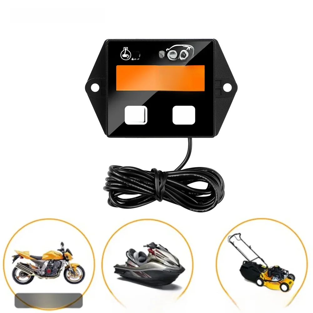 Le plus récent LCD numérique moteur tachymètre jauge tachymètre affichage inductif pour moto moteur course moteur Marine voiture bateau